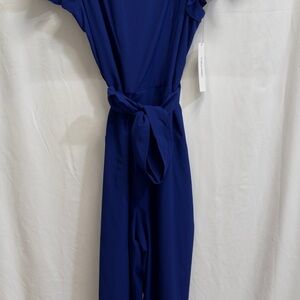 Blue jump suit